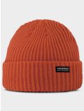 Miniatuur Poederbaas, Royal Rib Beanie muts unisex Mandarin Red rood 