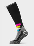 Miniatuur Poederbaas, Tech Ski Socks Compress Merino Pro compressiesokken unisex Black zwart 