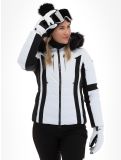 Miniatuur Poivre Blanc, Luxe Sport Line W23-0804-WO ski-jas dames White / Black wit, zwart 