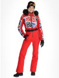 Miniatuur Poivre Blanc, Traditional 24PBH0831/WO/P ski overall dames Print Scarlet Red rood 