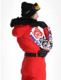 Miniatuur Poivre Blanc, Traditional 24PBH0831/WO/P ski overall dames Print Scarlet Red rood 