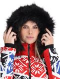 Miniatuur Poivre Blanc, Traditional 24PBH0831/WO/P ski overall dames Print Scarlet Red rood 