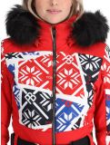 Miniatuur Poivre Blanc, Traditional 24PBH0831/WO/P ski overall dames Print Scarlet Red rood 