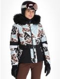 Miniatuur Poivre Blanc, Traditional 24PBH1003/WO/P ski-jas dames Print Black wit, zwart 