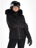 Miniatuur Poivre Blanc, Traditional Line W23-1003-WO/E ski-jas dames Embossed Black zwart 