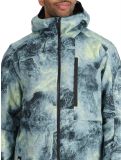 Miniatuur Quiksilver, Mission Printed ski-jas heren Space Stone Celery Green groen 