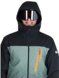 Miniatuur Quiksilver, Morton ski-jas heren Gradient Iced Sea Spray groen, zwart 