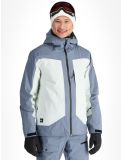 Miniatuur Quiksilver, Muldrow ski-jas heren Flint Stone grijs, wit 