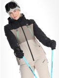 Miniatuur Rehall, Meave-R ski-jas dames Feldspar beige, groen, zwart 