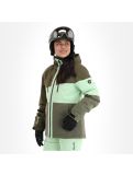 Miniatuur Rehall, Ricky-R ski-jas dames olive groen 