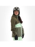 Miniatuur Rehall, Ricky-R ski-jas dames olive groen 