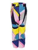 Miniatuur Rehall, Romana-R skibroek kinderen Abstract - Blazing Yellow-Lilac multicolor 