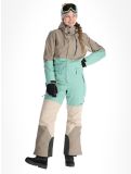 Miniatuur Rehall, Tyger-R ski overall dames Feldspar beige, groen 