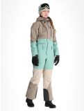 Miniatuur Rehall, Tyger-R ski overall dames Feldspar beige, groen 