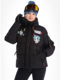 Miniatuur Rossignol, JC De Castelbajac Modul Down Bomber ski-jas dames Black zwart 