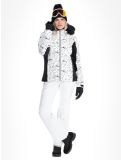 Miniatuur Rossignol, W Staci Print Puffy ski-jas dames White wit 