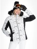 Miniatuur Rossignol, W Staci Print Puffy ski-jas dames White wit 