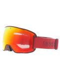 Miniatuur Sinner, Snowflake skibril extra lens unisex Matt Burgundy rood 