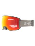 Miniatuur Sinner, Snowflake skibril extra lens unisex Matt Moss groen 