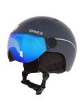 Miniatuur Sinner, Titan Visor skihelm met vizier unisex Matt Dark Grey grijs 