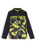 Miniatuur Spyder, Camo 1/2 Zip skipully kinderen Acid Yellow geel 