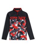 Miniatuur Spyder, Camo 1/2 Zip skipully kinderen Spyder Red rood 