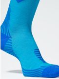 Miniatuur Stox, Merino Skiing compressiesokken dames Turquoise / Cobalt blauw 