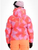 Miniatuur Superdry, Hooded Ski Boxy Puffer ski-jas dames Brush Camo Coral roze 