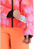 Miniatuur Superdry, Hooded Ski Boxy Puffer ski-jas dames Brush Camo Coral roze 