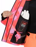 Miniatuur Superdry, Hooded Ski Boxy Puffer ski-jas dames Brush Camo Coral roze 