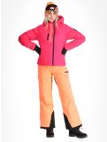 Miniatuur Superdry, Hooded Ski Boxy Puffer ski-jas dames Hyper Fire Pink roze 