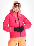 Miniatuur Superdry, Hooded Ski Boxy Puffer ski-jas dames Hyper Fire Pink roze 