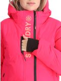 Miniatuur Superdry, Hooded Ski Boxy Puffer ski-jas dames Hyper Fire Pink roze 