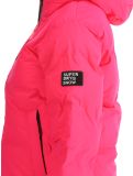 Miniatuur Superdry, Hooded Ski Boxy Puffer ski-jas dames Hyper Fire Pink roze 