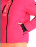 Miniatuur Superdry, Hooded Ski Boxy Puffer ski-jas dames Hyper Fire Pink roze 