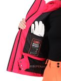 Miniatuur Superdry, Hooded Ski Boxy Puffer ski-jas dames Hyper Fire Pink roze 