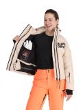 Miniatuur Superdry, Hooded Ski Boxy Puffer ski-jas dames Off Grey grijs 