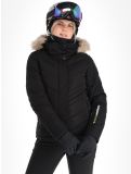 Miniatuur Superdry, Ski Luxe Puffer ski-jas dames Black zwart 