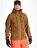 Miniatuur Superdry, Ski Peak Rescue ski-jas heren Tobacco Brown Marl bruin 