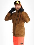 Miniatuur Superdry, Ski Peak Rescue ski-jas heren Tobacco Brown Marl bruin 