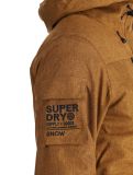 Miniatuur Superdry, Ski Peak Rescue ski-jas heren Tobacco Brown Marl bruin 