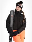 Miniatuur Superdry, Ski Slalom Puffer ski-jas dames Superdry Monogram Black Luxe wit, zwart 