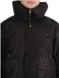 Miniatuur Superdry, Ski Slalom Puffer ski-jas dames Superdry Monogram Black Luxe wit, zwart 