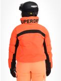 Miniatuur Superdry, Ski Slalom Puffer ski-jas dames Volcanic Coral roze 