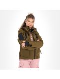 Miniatuur Superdry, Ultimate Rescue Jacket ski-jas dames dusty olive Groen