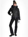 Miniatuur Toni Sailer, Adele Faux Leather ski-jas dames Black zwart 