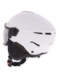 Miniatuur Uvex, Instinct Visor skihelm met vizier unisex White-Black Matt /Mirror Silver wit, zwart 