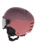 Miniatuur Uvex, Wanted Visor skihelm met vizier unisex Bramble Antique Rose Matt / Mirror Silver paars, roze 