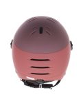 Miniatuur Uvex, Wanted Visor skihelm met vizier unisex Bramble Antique Rose Matt / Mirror Silver paars, roze 