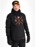 Miniatuur Watts, ORBITAL softshell ski-jas heren Black / Fluo Orange oranje, zwart 